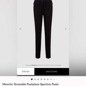 NWT Moncler Black Women's Ski Pants